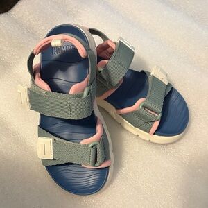 Camper Toddler/Kids Sandals - Blue, Pink, and Green 9.5-10